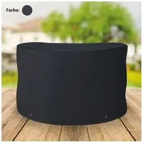 BURI Schutzplane Abdeckhaube anthrazit für Rundtisch 120x75cm Schutzhülle Abdeckplane