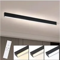 ZMH Deckenleuchten Whonzimmer Modern Dimmbar Bürolampe Decke Mit Fernbedienung, Augenschutz, LED fest integriert, Tageslichtweiß, LED fest integriert