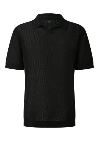 qs - Polo-Shirt schwarz - Gr. - S