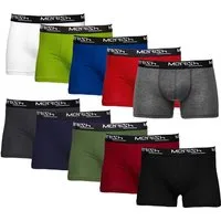 MERISH Boxershorts Merish 410 Boxershorts Herren 10er Pack S-5XL Unterwäsche Mehrfarbig L (Spar-Set)