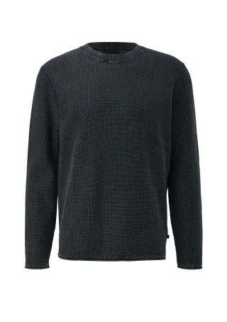 qs - Strickpullover blau - Gr. - S