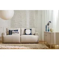 TOM TAILOR HOME Big-Sofa SO SOFT SOFA – klare organische Form mit ausgewogenem Sitzkomfort, 225/287 x 110 cm, im schönen Boucléstoff SLO