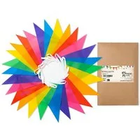 PHENO FLAGS Flagge Wimpelkette mit 7 Farben, 10m, wiederverwendbar