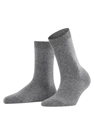 FALKE - FALKE Cosy Wool Damen light greymel. - Gr. - 36.5