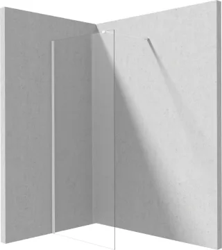 Neuesbad WALK-IN Dusche Wand, Weiß 90 CM NB1DEKTJA39P1