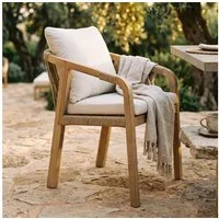 IDIMEX Gartenstuhl SANYA (2 St), Terrassenstühle 2er Set aus massivem Akazienholz mit Rope Natur