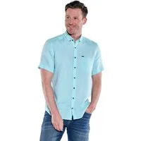 Engbers Kurzarmhemd Herren Kurzarm-Hemd aus Leinen, Mint