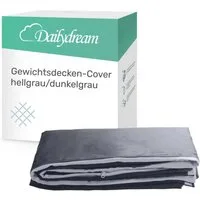 Dailydream Gewichtsdecke Ersatzbezug für Gewichtsdecke, premium Baumwolle, waschbar, Füllung: ohne Füllung, Ersatzbezug aus hochwertiger Baumwolle und Eckbändern