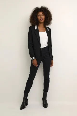 Blazer mit normaler Passform black