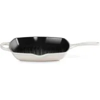 LE CREUSET Grillpfanne Grillpfanne Signature quadratisch meringue 26cm