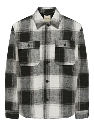 ONLY&SONS - ONSZACK OVERSHIRT OTW NOOS Black - Gr. - XXL