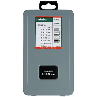 Metabo SDS-plus Pro4 Bohrersatz - 7 teiliges Set - 630584000