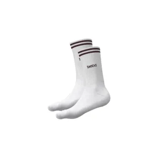 SNOCKS - Retro Socks Uni white with wine - Gr. - 36.5