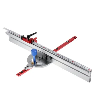 Suitable for Dewalt Miter Gauge System 450mm 0-90 Degree Angle with 600/800mm Aluminum Alloy Fence and Stop Sawing Assem