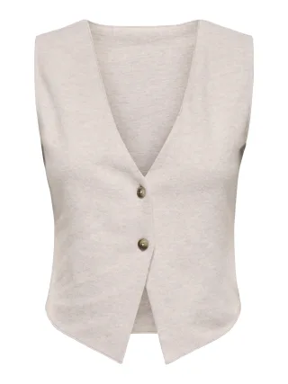 ONLY - ONLMATTY S/L VEST CC SWT Pumice Stone - Gr. - M