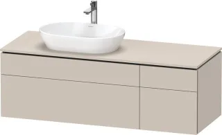 Duravit L-Cube Konsolenwaschtischunterbau wandhängend Taupe Matt 1420x550x482 mm - LC4877091910000 LC4877091910000