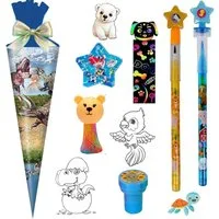 STYLEX Schultüte 25 cm gefüllt Dinosaurier