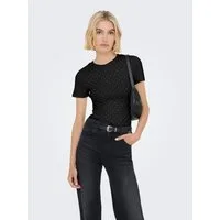 ONLY Kurzarmshirt ONLARNHEM S/S RHINESTONE TOP JRS