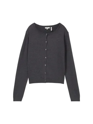 Tom Tailor - Basic Cardigan evident anthracite melange - Gr. - L