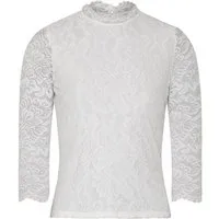 Spieth & Wensky Trachtenshirt Blusenshirt - AMBERG - offweiß, schwarz