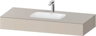 Duravit Qatego Einbauwaschtisch mit Konsole Taupe Matt 1200x550x170 mm - QA4692091910000 QA4692091910000