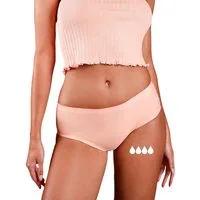 Taynie Periodenslip Seamless - Nahtlose Periodenunterwäsche leichte Blutung - Damen (1-St., 1er-Pack) Nahtlose Periodenunterwäsche / Periodenslip aus Bio Baumwolle