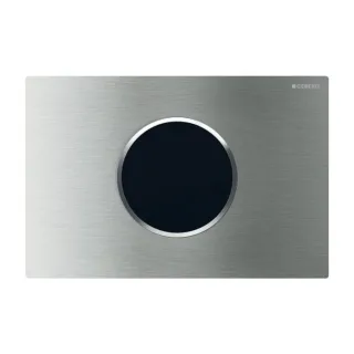Geberit WC-Steuerung 115906SN6 Netzbetrieb, 2-Mengen-Spülung, verschraubbar, Edelstahl gebürstet