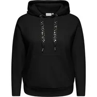 ONLY CARMAKOMA Kapuzensweatshirt CARSCARLETT FANCY L/S SWT JRS Materialmix