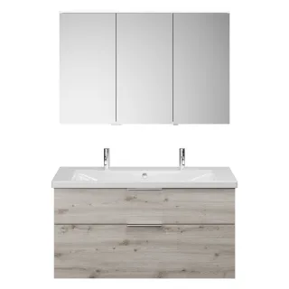 Burgbad SET Eqio Eiche Dekor Silber/Alpinweiss, SFAO123LF6015C0001 SFAO123LF6015C0001