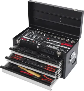 KS Tools 1/4"+1/2" CHROMEplus Universal-Werkzeug-Satz, 99-tlg GEAR - 918.0100