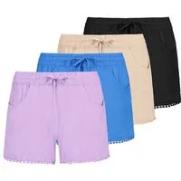 Fresh Made Shorts Elastikbund Eingrifftaschen 4-er Pack Freizeit Regular Fit (4-tlg) D73761M61531_Shorts