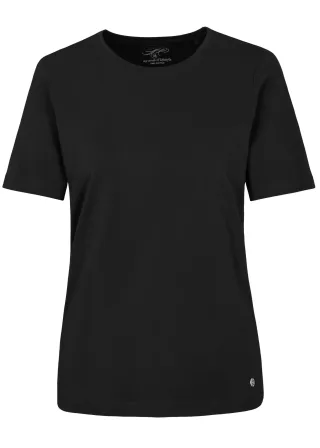 CLARINA - Ganzjahres NOS Rdh.-Shirt,1/2 900 schwarz - Gr. - 46