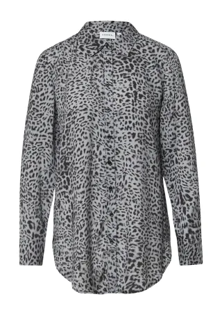comma - Bluse schwarz/grau - Gr. - 36