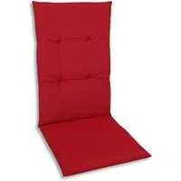 GO-DE Hochlehnerauflage 15809 rot Gartenstuhl Auflagen Kissen Polster Einlage Made in Germany, (1 Auflage, 1 St., 1 Auflage), für Hochlehner-Stühle