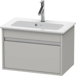Duravit Ketho Waschtischunterbau wandhängend Betongrau Matt 600x385x410 mm - KT642200707 KT642200707