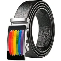 Ware aus aller Welt Koppelgürtel Pride Automatik Gürtel – LGBTQ Automatikgürtel für die CSD Community (1-St)