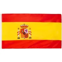 BRUBAKER Fahne Große Hissflagge Spanien 150 cm x 90 cm (1-St), Spanische Nationalfahne für Fahnenmast oder Fan Dekoration Flagge Rot