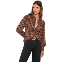 LIPSY Hemdbluse Lipsy Regular Fit Hemd mit Karomuster (1-tlg)