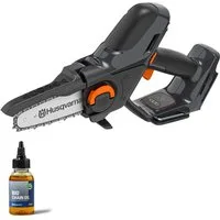 Husqvarna Akku-Kettensäge Aspire P5-P4A, 12 cm Schwertlänge, klein, kompakt, Astsäge für Äste bis 75 mm
