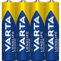 VARTA 4 4903 Longlife Power AAA / Micro Alkaline in 4er Folie Batterie