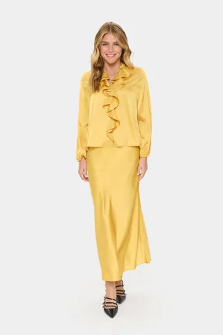Langarm-Bluse LodisaSZ Gerade Passform yellow