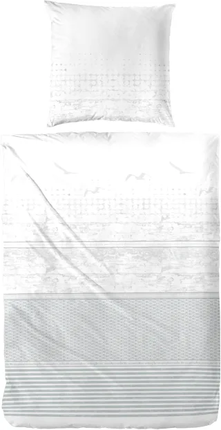 Primera Bettwäsche "Beach Chair" 2 Stk. mit Schriftzug
