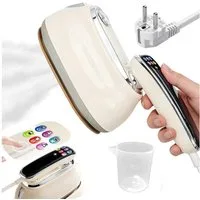 AKKEE Dampfbügeleisen 2-IN-1 Dampfglätter, Handheld Steamer tragbares 5 Temperaturstufen, 1300 W, Intelligente Temperaturregelung