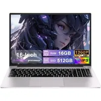 bvate 16-Zoll-Laptop 16 GB RAM 512 GB SSD FHD-Display Core i3 180° Notebook (35 cm/16 Zoll, Core i3, Core i3)