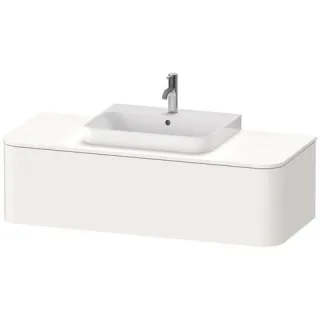 Duravit Happy D.2 Plus Konsolenwaschtischunterbau wandhängend Weiß Supermatt 1300x550x354 mm - HP494 HP4942M8484