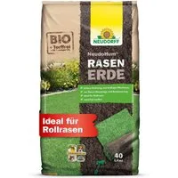 Neudorff Pflanzerde NeudoHum RasenErde 40 Liter, (Torffreie Bio-Erde für schnelle Rasen-Samenkeimung, Rasensubstrat für 8 Wochen vorgedüngt), ideal für Rollrasen & dichten, sattgrünen Rasen