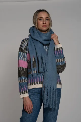 THE FASHION PEOPLE - Scarf Solid ice blue