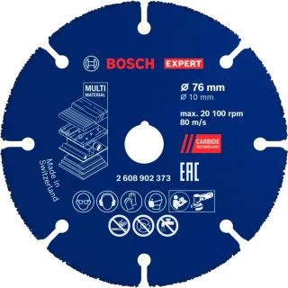 Bosch EXPERT Multi Material Carbide-Trennscheibe, 76 x 10 mm - 2608902373