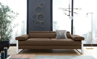 W.SCHILLIG 2-Sitzer "finn" German Design Award 2016, Fußgestell Chrom glänzend, Breite 230 cm
