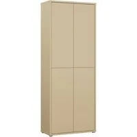 FORTE Schuhschrank Alice Springs, Schuhschrank, Höhe 191,9 cm, 4 Türen, viel Platz (B/H/T 74,5/191,9/34,9 cm) Stauraumschrank, Mehrzweckschrank, Breite 74,5 cm, mit 8 Böden